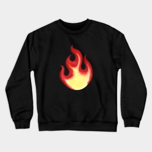 Watercolor flame Crewneck Sweatshirt
